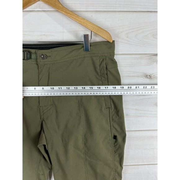 PRANA Pants Womens Medium Green Pillar Cropped Capri Pockets Hiking Excellent - Picture 5 of 9
